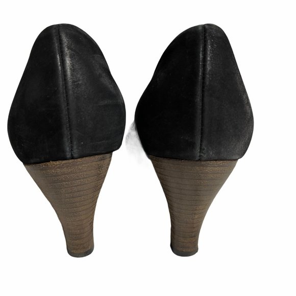 Kennel & Schmenger BLK Suede Crystal Buckle Heel 8 - Picture 4 of 5